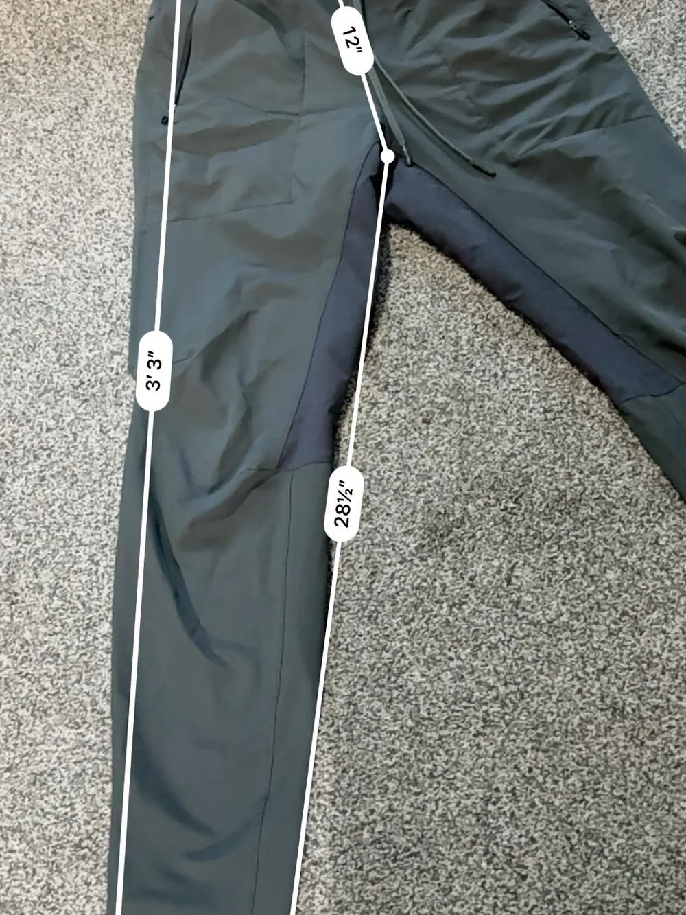 Lululemon License to Train Pants Men's Small Smoked Spruce